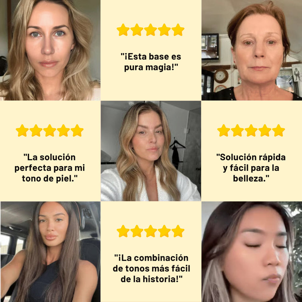 Base Espectral Media 4 en 1 – Impermeable, Larga Duración, SPF50 y Cobertura Total